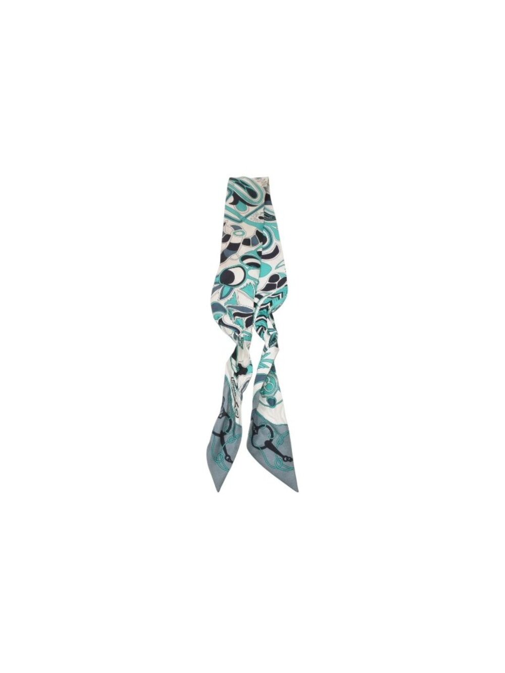 Hermes Twilly Folklore Green Multicolor Scarf